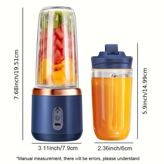 Fabricant de mixeurs portables et rechargeables avec double gobelet pour smoothies et jus.